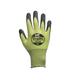 Traffi TG7360 Black, Green Elastane, HPPE, Nylon, Polyester Safety Gloves, Size 8, Medium, Polyurethane Coating