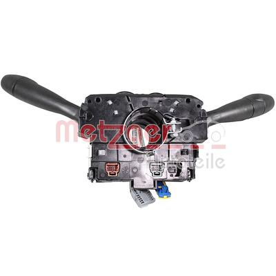 METZGER Lenkstockschalter schwarz für CITROËN/PEUGEOT CITROËN 6242PE 98062007XT 0916831 Image