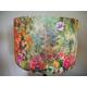 Garden floral Lampshade Multi Coloured Orange and Pinks Rose Flora Lampshade Fabric Lampshade Drum Table Floor or Ceiling Pendant