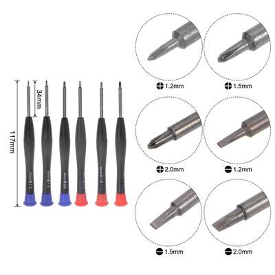 Electronics Repair Tool Kit, 21 in 1 Magnetic Precision Screwdriver Tweezer Sets - Multicolor
