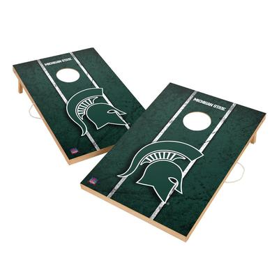 Vintage Michigan State Spartans 2x4 Tailgate Cornhole Boards