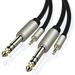 Gearit (2-Pack) 1/4 to 1/8 inch (6.35mm Male TRS Mono to 3.5mm Male Cable) 10 Feet