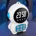 New Years Decorations Space Robot Desktop Speaker Clock Alarm Radio Handheld Mirror Bluetooth Small Speaker