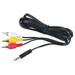 AV A/V Audio Video TV Cable/Cord/Lead for Toshiba Portable DVD Player SD-P1200 S