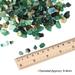 400g/0.88lb 6-9mm Natural Crystal Quartz Tumbled Chips Decoration Stone, Green