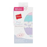 Hanes Pure Comfort Toddler Girls Cotton Brief Underwear 10-Pack Assorted 4/5T