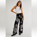 Free People Jeans | *New* Free People - Talia Discharge Trouser Jeans | Color: Black/White | Size: 25