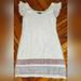 American Eagle Outfitters Dresses | American Eagle White Lace Mini Dress | Color: Purple/White | Size: S