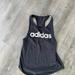 Adidas Tops | 2019 Vintage Adidas Black Graphic Racerback Tank Top Shirt Small | Color: Black/White | Size: S