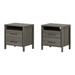 South Shore Gravity Nightstands Maple Wood in Gray | 22.5 H x 21.75 W x 17 D in | Wayfair 15599