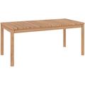 Table de jardin extensible Kora en bois de teck - Marron Clair