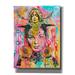 Bungalow Rose Sunny Statue Stare by Dean Russo - Wrapped Canvas Print Canvas in Blue/Pink/Yellow | 16 H x 12 W x 0.75 D in | Wayfair