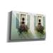 Red Barrel Studio® 'Windows w/ Flowerboxes' By Zhenhuan Lu, Canvas Wall Art, 26"X18" Metal in Green/Pink | 40 H x 60 W x 1.5 D in | Wayfair