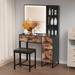 Mercer41 Vanity Wood in Black/Brown | 57 H x 37.8 W x 19.7 D in | Wayfair 373BC0E4973A4F75B64B549F3A19241E