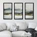 Red Barrel Studio® Rain I by Carol Robinson - 3 Piece Single Picture Frame Print Plastic/Acrylic in Gray/White | 25.5 H x 40.5 W x 1 D in | Wayfair