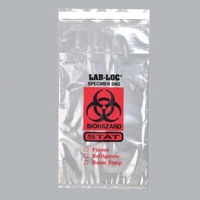 LK Packaging LABAC20610STAT 3-Wall Specimen Bags w/ Tamper-Evident - 6