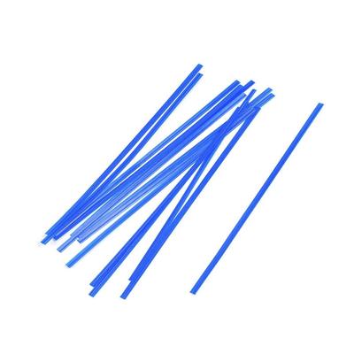 LK Packaging M5PLB 5" Blue Plastic Covered Bag Twist-Tie