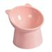 Raised Cat Food Bowl Anti Vomiting Tilted Elevated Cat Bowl Ceramic Pet Food Bowl for Flat Faced Cats Small Dogs Protect Pet Spine