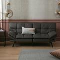 Ucloveria Modern Folding Sleeper Sofa 71 Convertible Memory Foam Futon Couch Bed