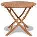 Carevas Folding Patio Table 33.5 x30 Solid Teak Wood