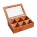 Grandest Birch Stash Box Multi-grids Large Capacity Wood Storage Chest Treasure Case for Home Stash Box