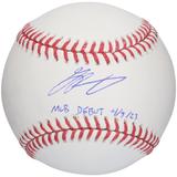 Grayson Rodriguez Baltimore Orioles Autographed MLB Debut Baseball with "MLB 4/5/23" Inscription