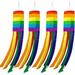 40 Inch Rainbow Column Windsock Flag - 4Pcs Raindow Windsock Flag Gay Pride Striped Outdoor Decor LGBT Event Banner Decoration