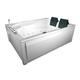 Whirlpool Pool Badewanne Eckwanne Wanne W12HZ-TH-C 180x135cm Ringzirkulation, passive Schlauch-Reinigung