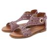 Sandale LASCANA "Sommerschuh", Damen, Gr. 41, lila (flieder), Obermaterial: 100% Rindsleder. Futter: 50% Lederimitat, 50% Polyester. Decksohle: 50% Lederimitat, 50% Polyester. Laufsohle: 100% Synthetik, unifarben, klassisch, Schuhe, Sandalette,...