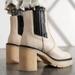 Free People Shoes | Free People James Leather Chelsea Ankle Boots Size 38.5 Us 8.5 New In Box | Color: Cream/White | Size: 8.5