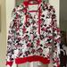 Disney Tops | Disney Minnie Mouse Hoodie With Ears | Color: Red/White | Size: M