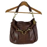 Coach Bags | Coach Brown Leather Hamptons Belted Pleated Slouchy Hobo Shoulderbag 102 | Color: Brown | Size: 13” X 11” X 2”