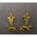 Disney Jewelry | Disney Dangling Gold Tone Disney Mickey Tiger Earrings Vintage | Color: Gold | Size: Os