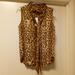 J. Crew Tops | J Crew Drapey Tie-Neck Sleeveless Top Blouse Leopard Print Sz S ,Nwt /B12 | Color: Brown/Tan | Size: S