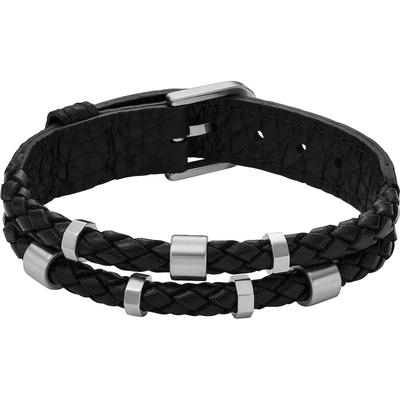 Fossil Armband Leder, Edelstahl One Size Herren Image