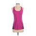 Athleta Active Tank Top: Pink Color Block Activewear - Women's Size X-Small