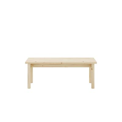 Sitzbank KARUP DESIGN "PACE BENCH", braun (klar lackiert), B:120cm H:45cm T:40cm, FSC-zertifiziertes Massivholz, Sitzbänke, aus FSC-zertifiziertem Kiefernholz, Größe 120 x 40 cm.