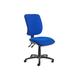 Isla High Back Fabric Operator Office Chair No Arms (Blue), Fully Installed