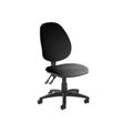 Vantage Plus High Back PCB Vinyl Operator Office Chair No Arms, Black