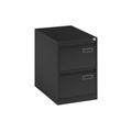 Executive Office Filing Cabinet, 2 Drawer - 47wx62dx71h (cm), Black