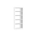 Small Office Tall Home Office Storage Bookcase, 60w (cm), White