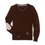 Essex Classics Trey V - Neck Sweater - M - Chocolate Brown - Smartpak