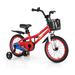 Costway 16 Inch Kid's Bike with Removable Training Wheels-Red
