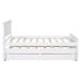 Harriet Bee Gracelee Storage Bed, Platform Bed w/ Trundle Wood in White | 41.3 H x 97.6 W x 80 D in | Wayfair 6C22D392D36A402D82A917B39DA96F54
