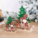 WQJNWEQ Clearance New Year Decoration Wooden DIY Sleigh Ornaments Creative Combination Decoration