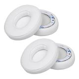 2 Pairs Replacement Earpads Ear Pad Cushion for Beats Solo 2 / 3 On Ear Wireless Headphones 4 Pcs White