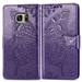 Galaxy S7 Case Galaxy S7 Wallet Folio Case Magnetic Closure RFID Blocking Card Slots Kickstand Shockproof Case for Samsung Galaxy S7 Purple