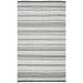 SAFAVIEH Striped Kilim STK102Z Black / Ivory Rug