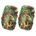Uxcell 45-55L Waterproof Rucksack Cover 2 Pack Backpack Rain Cover L Green Camo