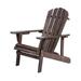 JUL HOME SW2006DB Solid Wood Adirondack Chair